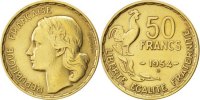 Frankreich 50 Francs Münze, Guiraud, Beaumont le Roger, SS -