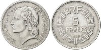 Frankreich 5 Francs Münze, Lavrillier, Beaumont le Roger, SS -