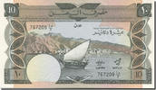 Yemen Democratic Republic 10 Dinars Geldschein, 1984, KM:9a, UNZ -