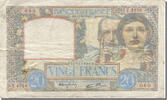 Frankreich 20 Francs Science et Travail, 1941-06-11, S, Fayette:12.15 -