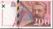 Frankreich 200 Francs Eiffel, SS+, Fayette:75.02, KM:159a -
