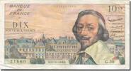 Frankreich 10 Nouveaux Francs Richelieu, 1959-10-15, VZ, Fayette:57.3 -