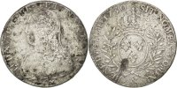 Frankreich 1/2 ECU, 44 Sols Münze, Louis XV, 1/2 Écu aux branches d'olivier -