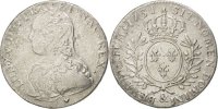 Frankreich 1/2 ECU, 44 Sols Münze, Louis XV, 1/2 Écu aux branches d'olivier -