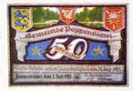 Deutschland 50 Pfennig Geldschein, Poppenbüttel, pont, 1921 UNZ- Mehl:1068.1 -