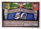 Deutschland 50 Pfennig Geldschein, Poppenbüttel, Forêt, 1921 UNZ- Mehl:1068.1 -
