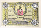 Deutschland 50 Pfennig Geldschein, Kunzendorf, Blason 1923 UNZ- Mehl:750.1 -