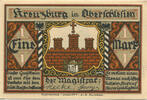 Deutschland 1 Mark Geldschein, Kreuzburg, portrait, UNZ-, Mehl:744.3b -