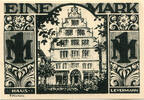 Deutschland 1 Mark Geldschein, Paderborn, mairie 1921-11-10, UNZ- Mehl:1043.4 -