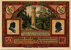 Deutschland 50 Pfennig Geldschein, ilmenau, Forêt, UNZ-, Mehl:643.3 -