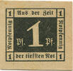 Deutschland 1 Pfennig Geldschein, Waldenburg, Texte, UNZ-, Mehl:1371.12 -