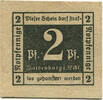 Deutschland 2 Pfennig Geldschein, Waldenburg, texte 1, UNZ- -