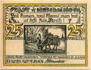 Deutschland 25 Pfennig Geldschein, Neubukow, village, 1922 VZ Mehl:936.1 -