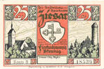 Deutschland 25 Pfennig Geldschein, Ziesar, poterie, UNZ-, Mehl:1473.1 -