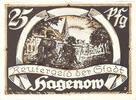 Deutschland 25 Pfennig Geldschein, Hagenow, personnage, UNZ-, Mehl:500.1 -