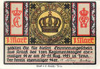 Deutschland 1 Mark Geldschein, Jena, château 1921-08-22, UNZ- Mehl:657.1a -