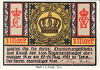 Deutschland 1 Mark Geldschein, Jena, Blason 1921-08-22, UNZ- Mehl:657.1a -