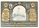 Deutschland 50 Pfennig Geldschein, Jena, paysage, UNZ-, Mehl:653.1a -
