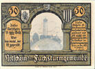 Deutschland 50 Pfennig Geldschein, Jena, Eglise, UNZ-, Mehl:653.1a -
