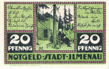 Deutschland 20 Pfennig Geldschein, ilmenau, chalet 1921-01-01, UNZ- Mehl:643.1 -