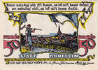 Deutschland 50 Pfennig Geldschein, Kröpelin, paysage, 1922 UNZ- Mehl:FS 754.1 -