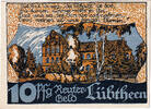 Deutschland 10 Pfennig Geldschein, Lübtheen, Eglise, 1922 UNZ- Mehl:FS 834.1 -