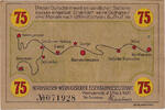 Deutschland 75 Pfennig Geldschein, Nordhausen, carte 1921, UNZ- Mehl:FS 1406.1 -