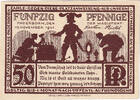 Deutschland 50 Pfennig Geldschein, Paderborn, cathédrale 1921 UNZ- Mehl:1043.5 -