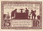 Deutschland 75 Pfennig Geldschein, Paderborn, fontaine, 1921 UNZ- Mehl:1043.5 -