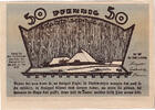 Deutschland 50 Pfennig Geldschein, Schwann, village, 1922 UNZ- Mehl:1203.2 -