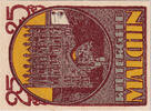 Deutschland 25 Pfennig Geldschein, Malchin, porte 1922-02-15, UNZ- Mehl:862.1 -