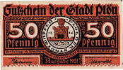 Deutschland 50 Pfennig Geldschein, Plön, personnage, SS, Mehl:1064.2a -