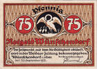 Deutschland 75 Pfennig Geldschein, Wünschendorf, Oies, 1921 UNZ- Mehl:1457.2 -