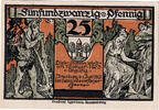 Deutschland 25 Pfennig Geldschein, Ilsenburg, personnage, 1921 UNZ- Mehl:644.1 -
