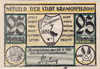 Deutschland 25 Pfennig Geldschein, Kranichfeld, village, 1921 UNZ- Mehl:741.1c -