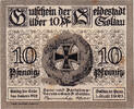 Deutschland 10 Pfennig Geldschein, Soltau, grange, 1921 VZ Mehl:1238 -