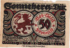 Deutschland 50 Pfennig Geldschein, Sonneberg, Blason 1, 1922 SS Mehl:1244.2 -