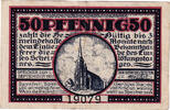 Deutschland 50 Pfennig Geldschein, Speicher, Eglise, VZ Mehl:S93.1b -