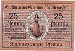 Deutschland 25 Pfennig Geldschein, Stadtlengsfeld, 25 Pfennig 1919 UNZ- Mehl:S98.13a -