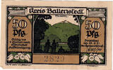 Deutschland 50 Pfennig Geldschein, Ballenstedt, paysage, 1921 UNZ- Mehl:60.1 -