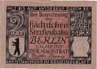 Deutschland 2 Mark Geldschein, Berlin, fleuve 1922-03-01, UNZ- Mehl:92.3 -