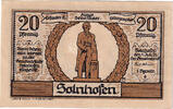 Deutschland 20 Pfennig Geldschein, Solnhofen, 20 Pfennig personnage, 1921 UNZ- Mehl:1236.1 -