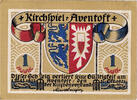 Deutschland 1 Mark Geldschein, Aventoft, drapeau 1922-05-01, UNZ- Mehl:57.1 -