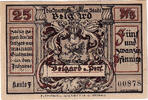 Deutschland 25 Pfennig Geldschein, Belgard, Blason, UNZ-, Mehl:69.4a -