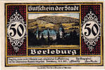 Deutschland 50 Pfennig Geldschein, Berleburg, château, 1921 UNZ- Mehl:80.1 -