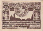 Deutschland 75 Pfennig Geldschein, Bürgel, personnage 1921 VZ Mehl:201.1a -