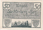 Deutschland 50 Pfennig Geldschein, Stecklenberg, ferme, UNZ- Mehl:1258.2 -