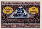 Deutschland 25 Pfennig Geldschein, Stolzenau, coiffeur, UNZ- Mehl:1277.1 -
