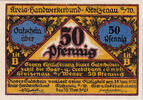 Deutschland 50 Pfennig Geldschein, Stolzenau, couturier 1922, UNZ- Mehl:1277.1 -