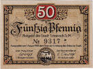 Deutschland 50 Pfennig Geldschein, Steinach, rue 1921-10-01, UNZ- Mehl:1260.1 -